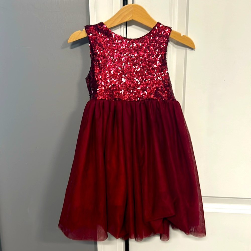 Girl’s Burgundy Dress Size 12-24 Months